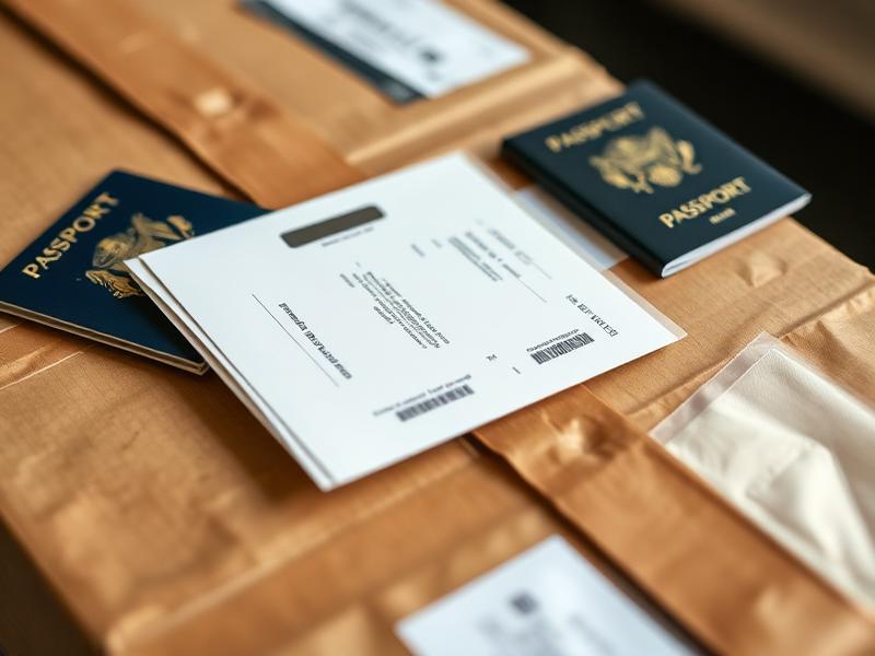Document shipping, passports and envelopes
